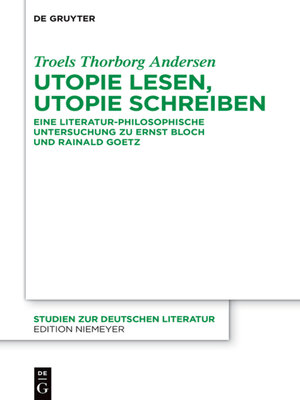 cover image of Utopie lesen, Utopie schreiben